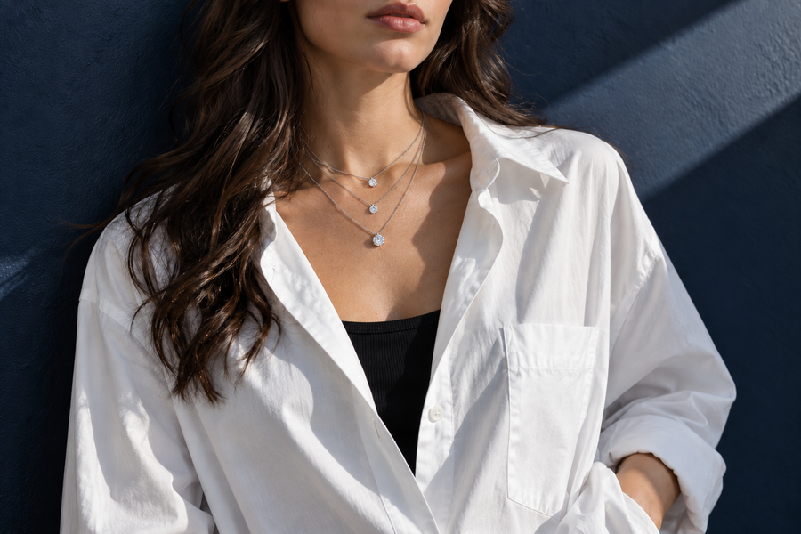 Necklace lengths explained: which length suits which neckline