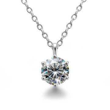 The Everyday Solitaire Moissanite Necklace
