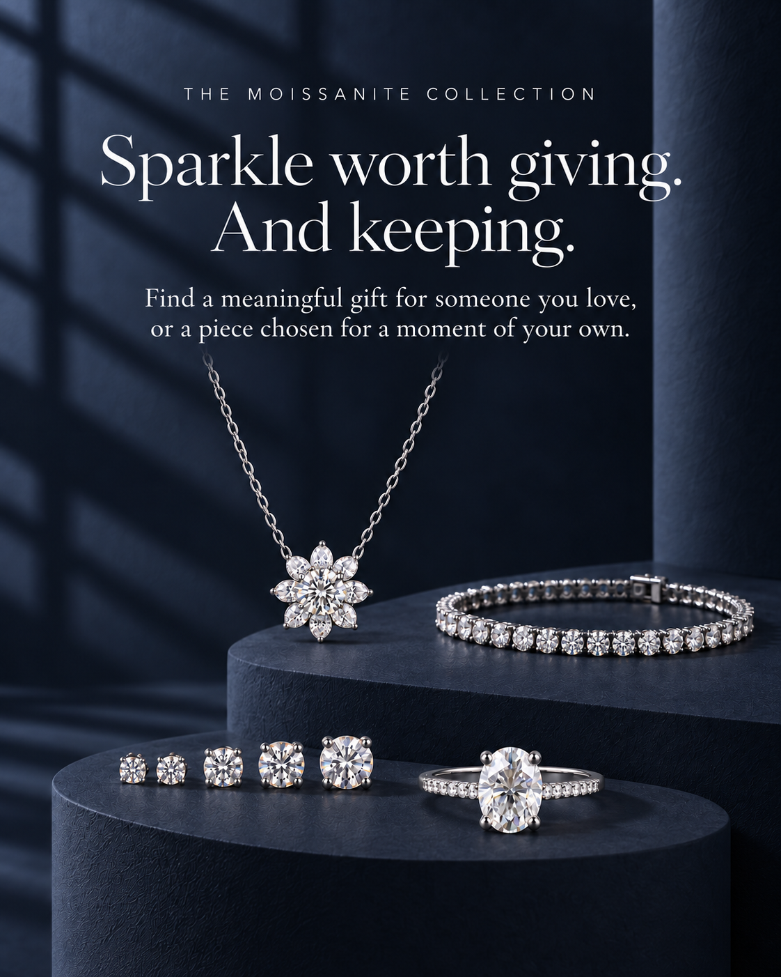 The HerMoment moissanite collection