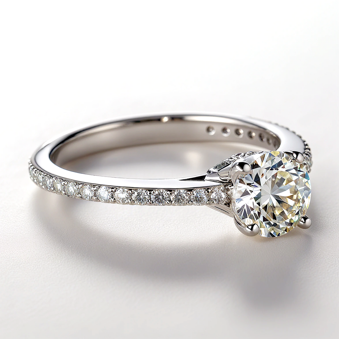 Eternal Brilliance Ring Lab Grown Diamond or Moissanite